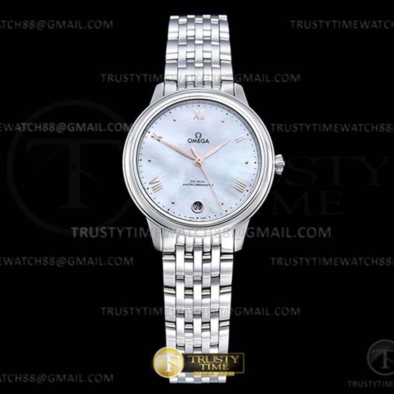 VS공장 오메가 드 빌 스틸 화이트자개다이얼 로즈골드인덱스 브레이슬릿 De Ville Prestige 34mm SS_SS M-Wht_RG VSF A8800