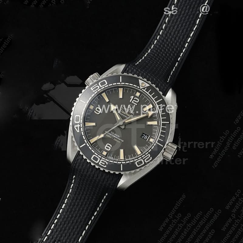 VS공장 오메가 씨마스터 플래닛오션 600M 그레이다이얼 블랙러버스트랩 Planet Ocean 43.5mm SS VSF 1_1 Best Edition Gray Bezel Gray Dial on Black Rubber Strap A8900 Super Clone