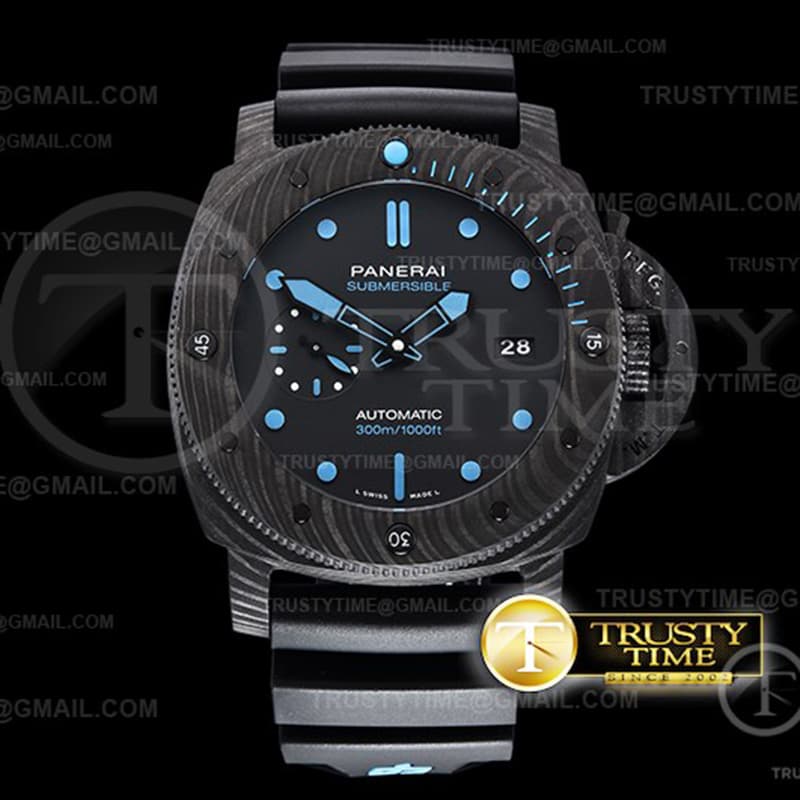 VS공장 파네라이 PAM1616 카보테크 블랙다이얼 러버스트랩 PAM1616 Carbotech Submersible 47mm CB_RU VSF P9000