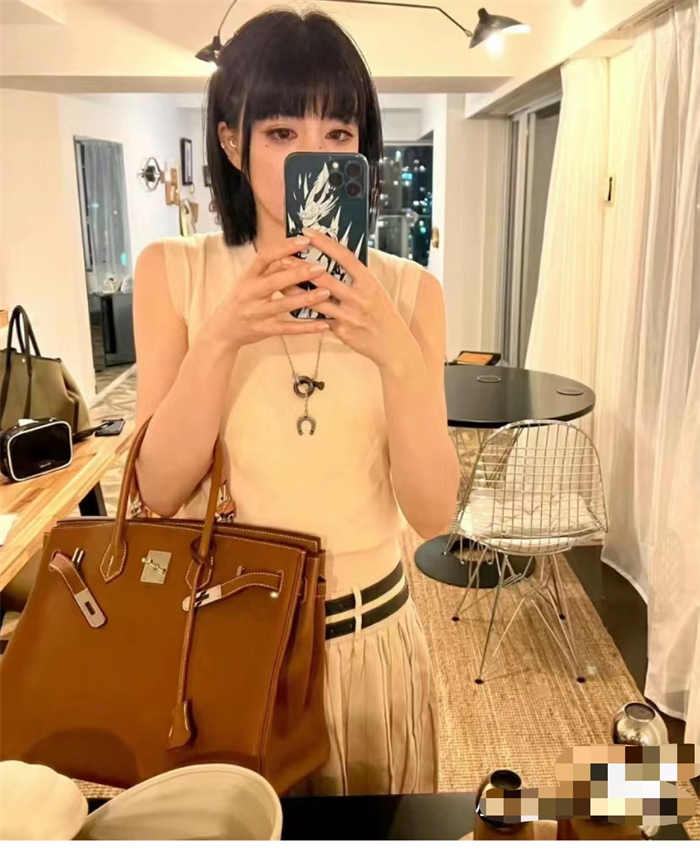 에르메스 버킨백 35 토고 금장 측면 실사